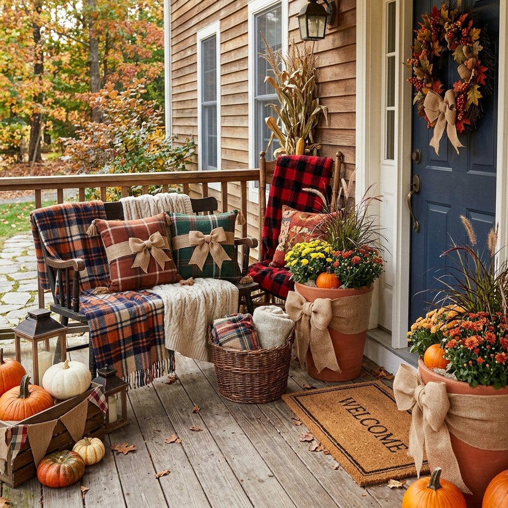 Burlap and Textile Fall Ideas