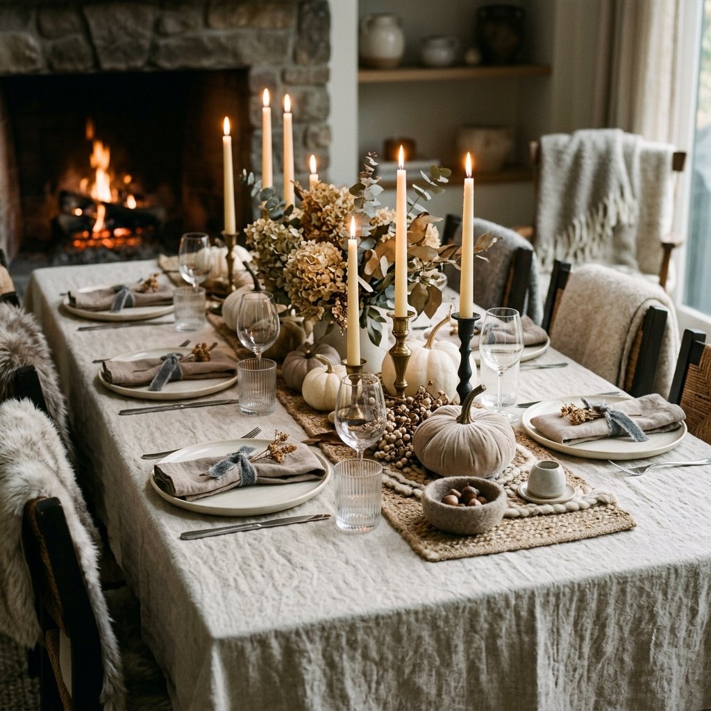 Neutral Fall Aesthetic with Warm Textures