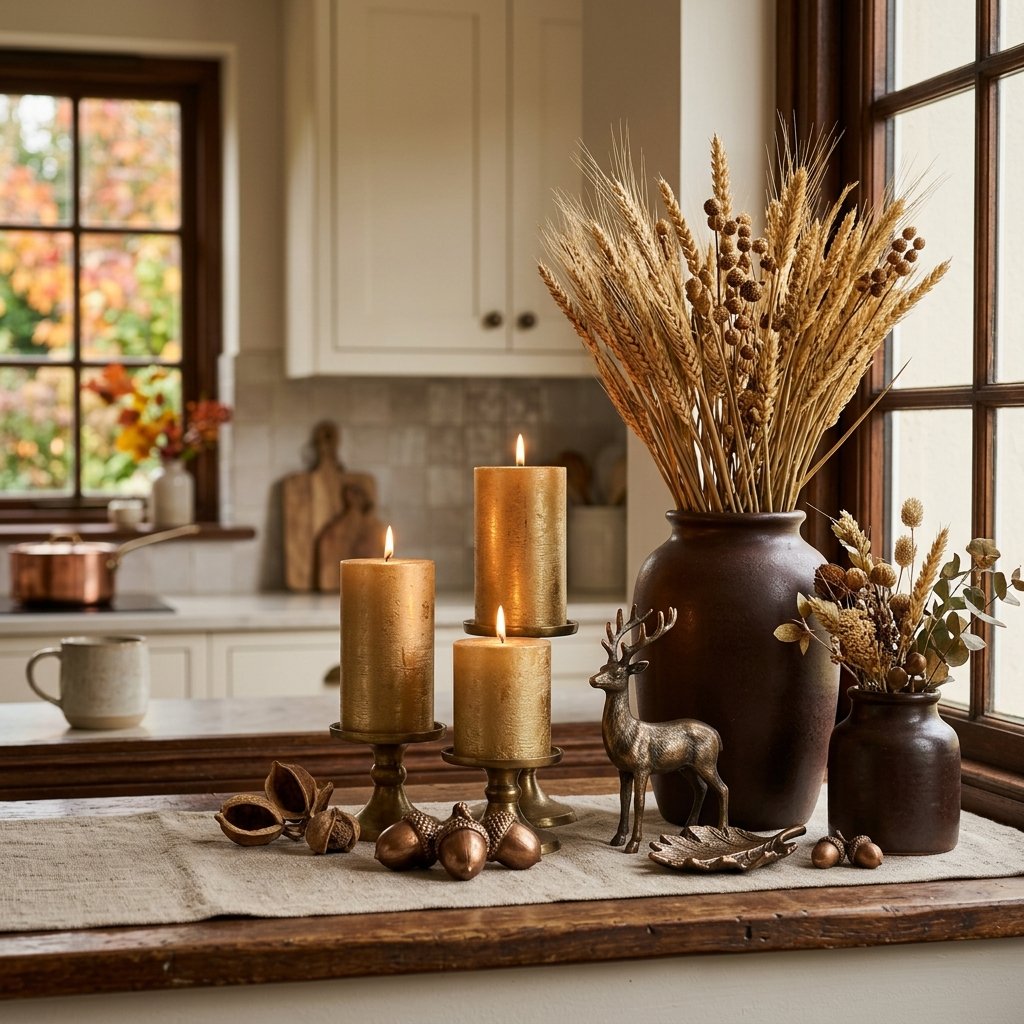 Warm Gold and Deep Brown Color Ideas