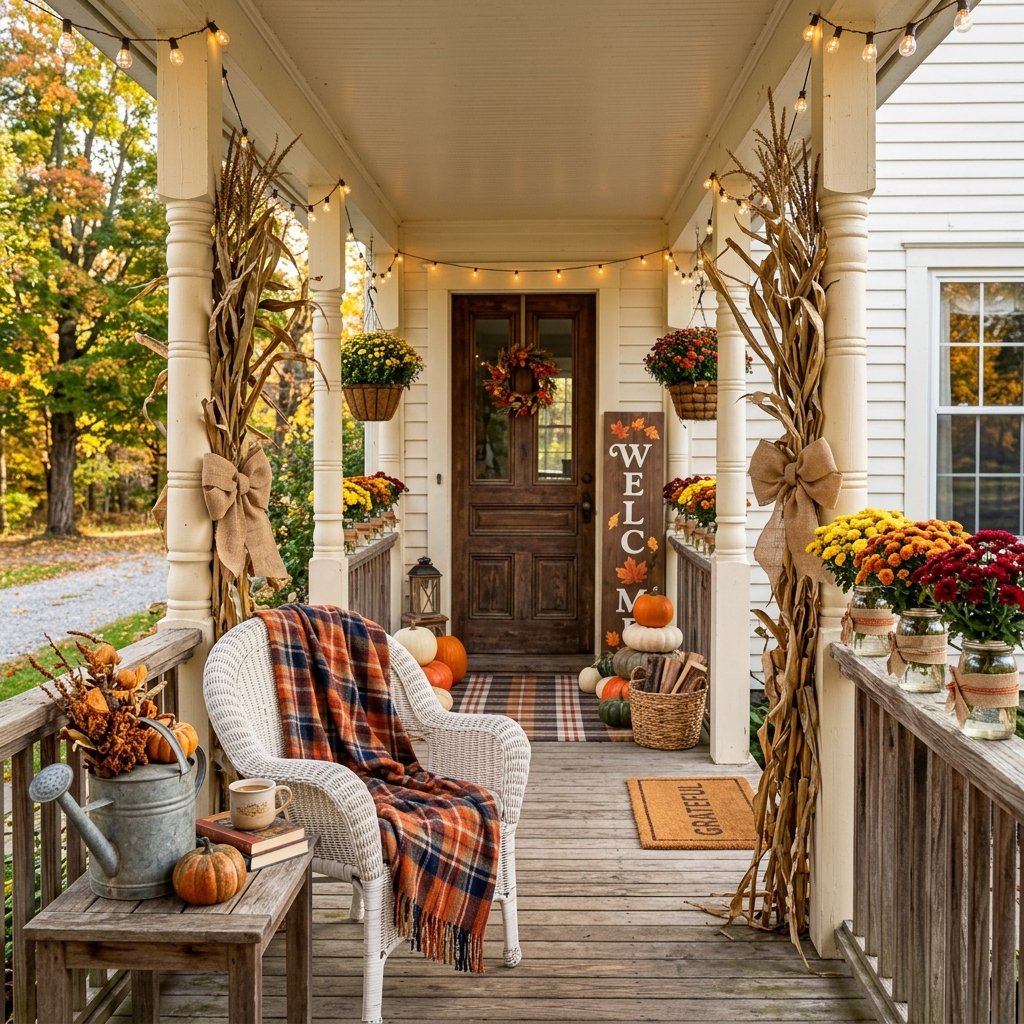 Farmhouse Fall Porch Decor Ideas