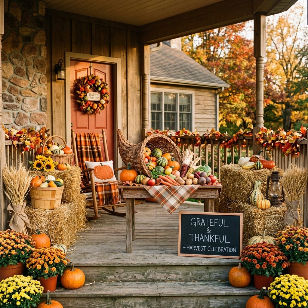 Harvest Theme Porch Ideas