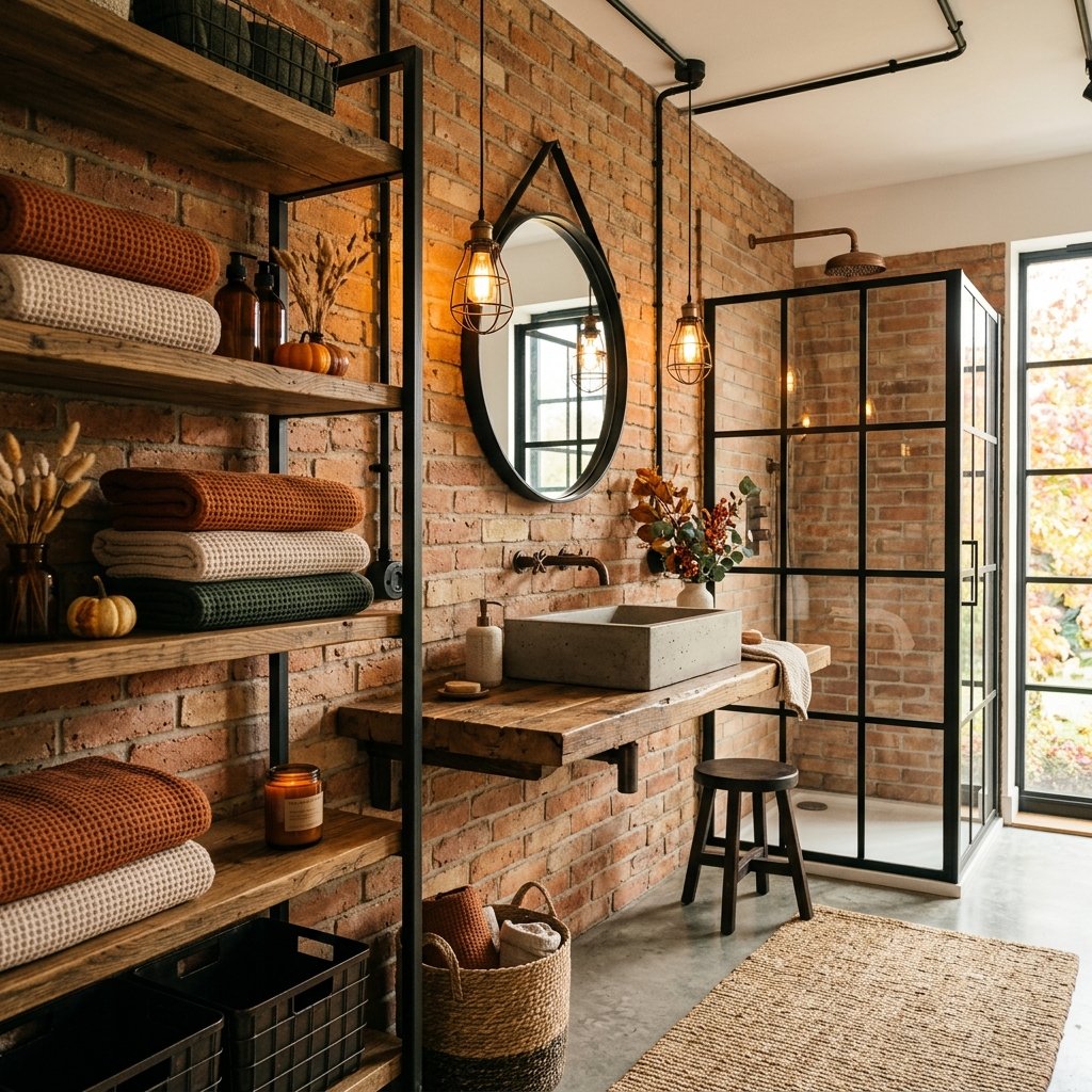 Industrial Fall Bathroom Idea