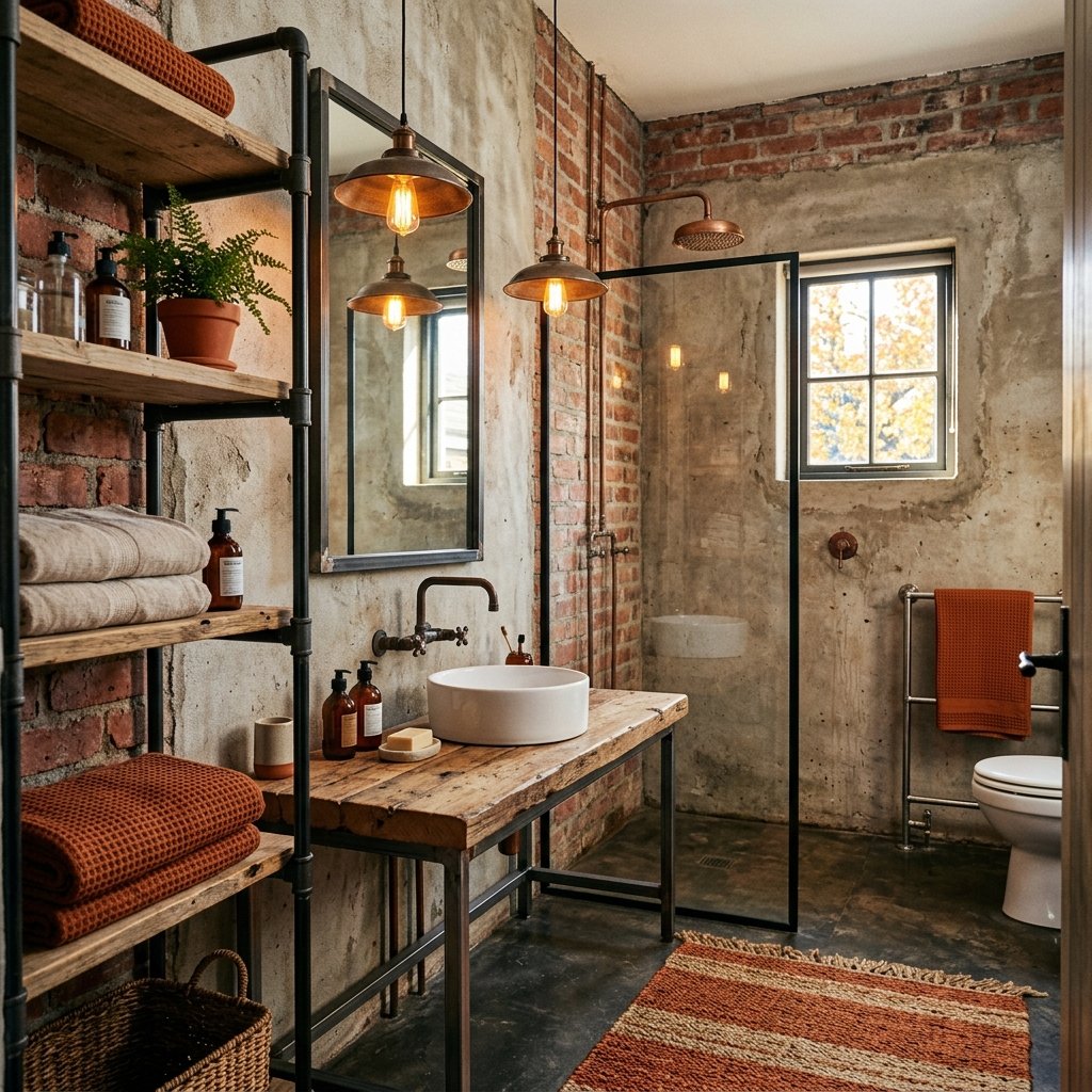 Industrial Fall Bathroom Ideas