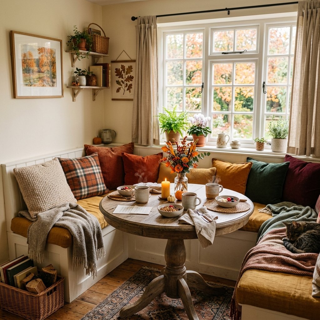 32 Fall Kitchen Decor Ideas: Transform Your Space Into Autumn's Coziest Room 32 Autumn Kitchen Breakfast Nook Ideas