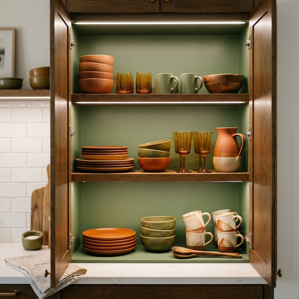 32 Fall Kitchen Decor Ideas: Transform Your Space Into Autumn's Coziest Room 14 Fall Kitchen Decor Cabinet Styling Ideas