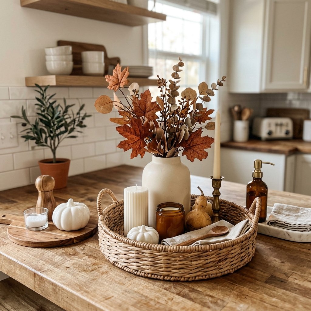 Budget-Friendly Dollar Store Fall Kitchen Countertop Decor Ideas