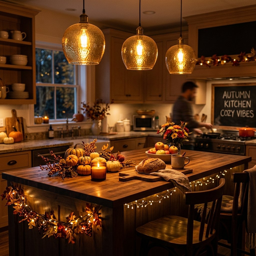 Cozy Fall Kitchen Lighting Ideas