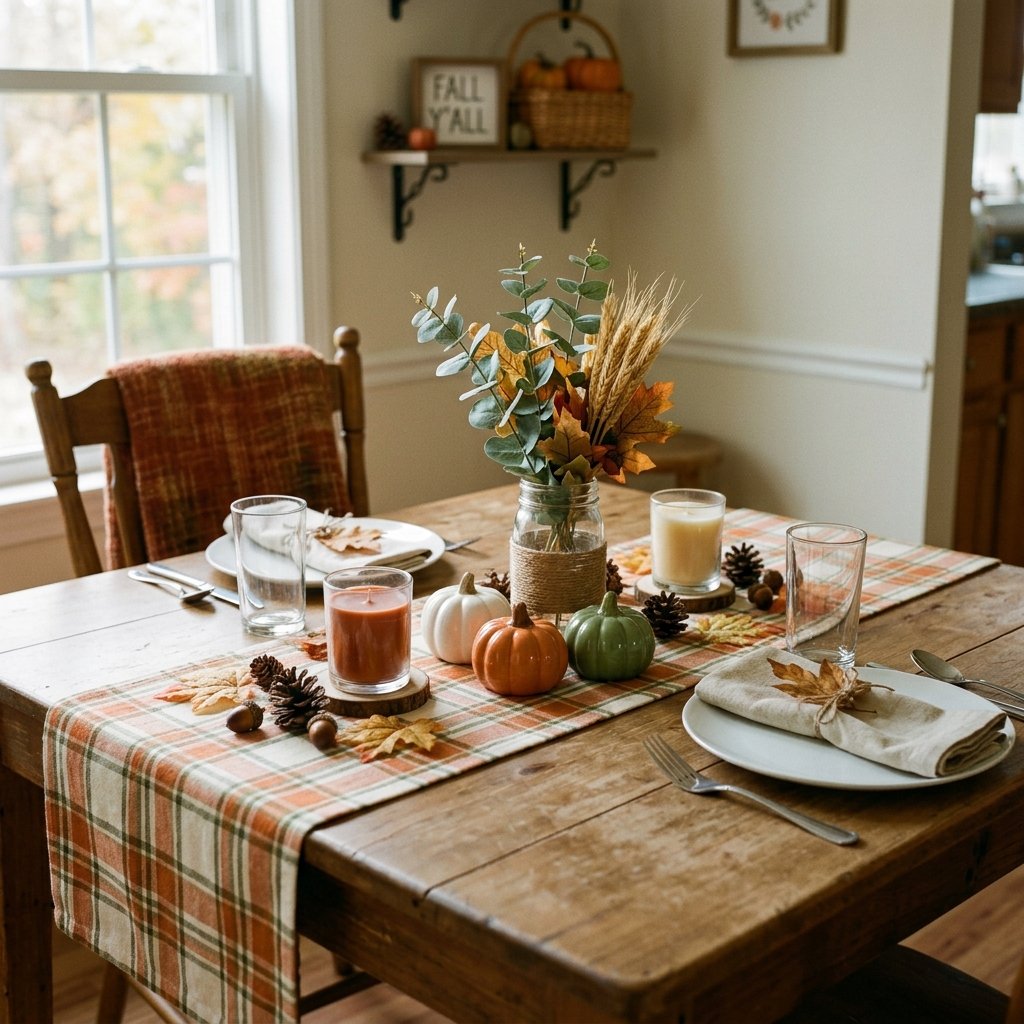 Budget-Friendly Fall kitchen table decor Under Fifty Dollars
