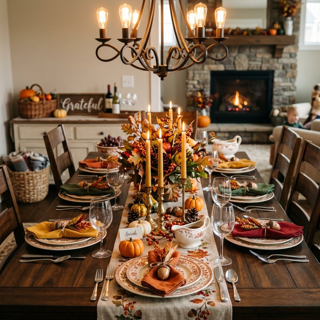 32 Fall Kitchen Decor Ideas: Transform Your Space Into Autumn's Coziest Room 20 Thanksgiving Table Kitchen Ideas
