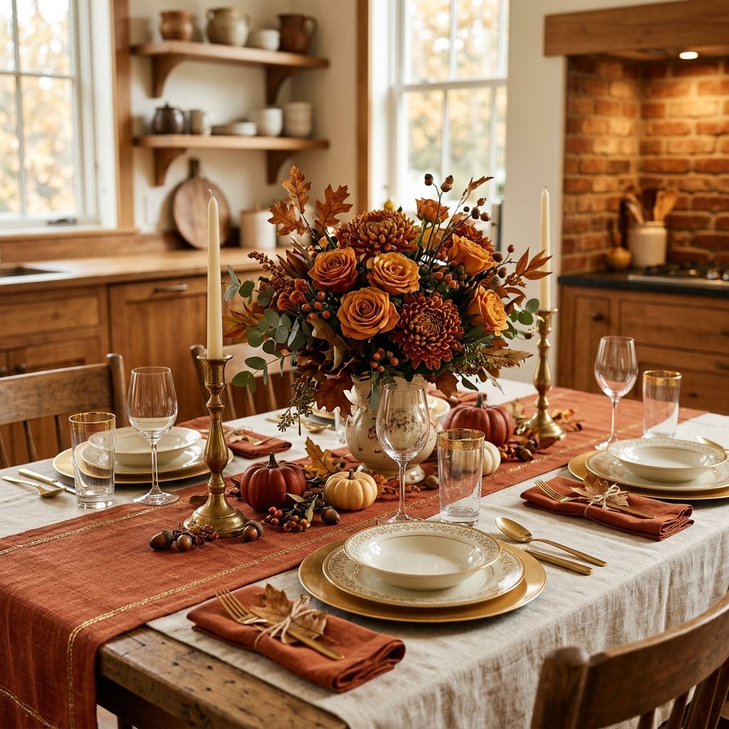 Burnt Orange and Gold Warm Color Scheme