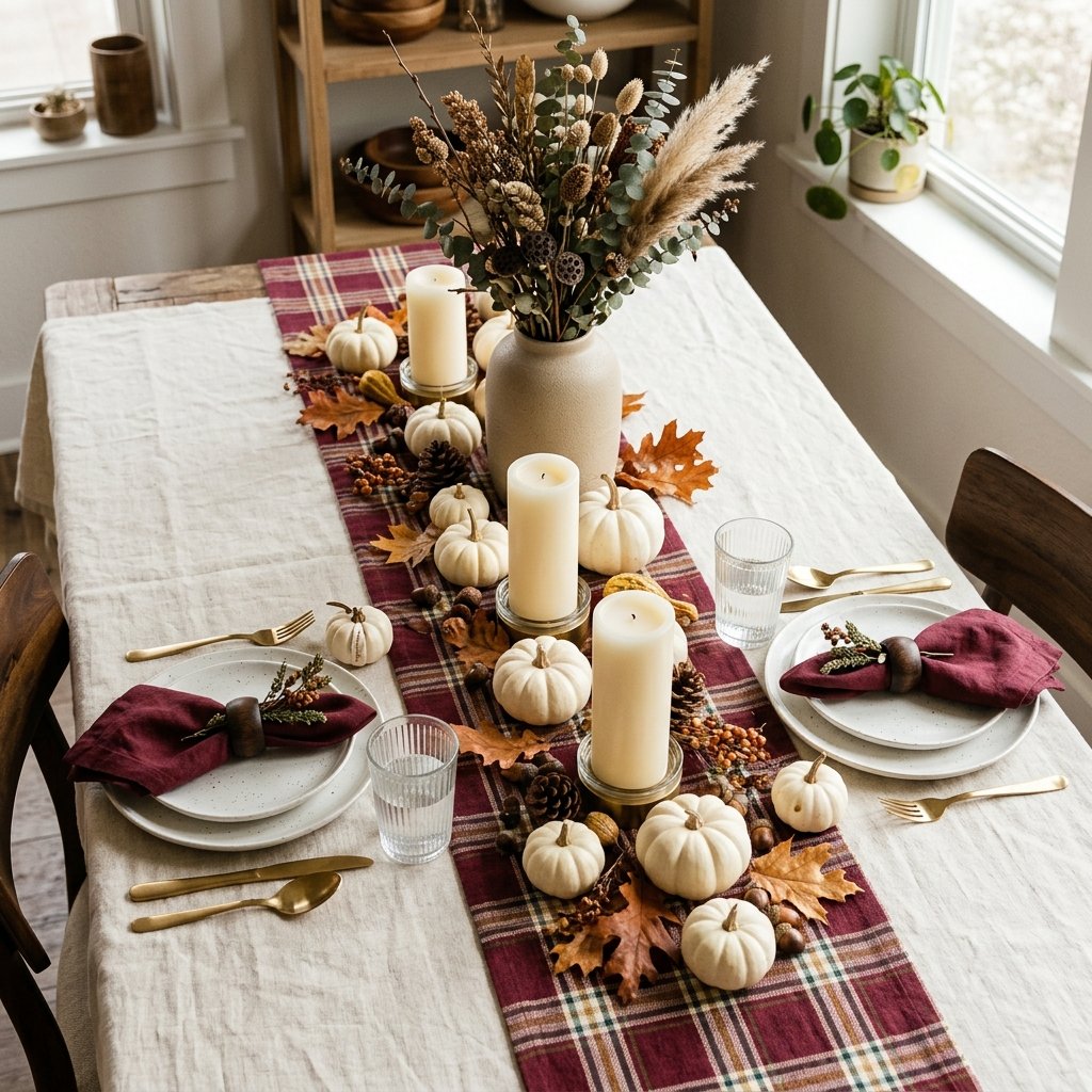 Burgundy and Cream Autumn Aesthetic