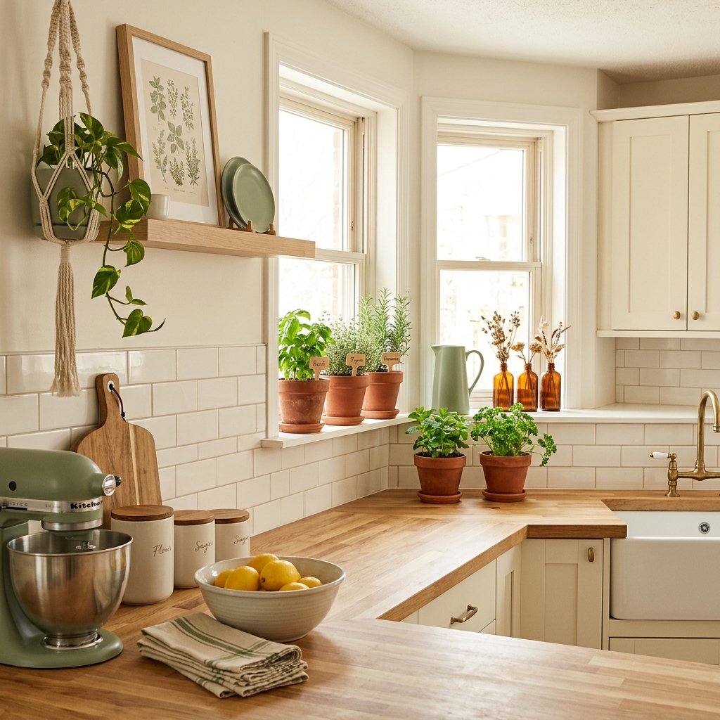 Kitchen Counter to Windowsill Flow Ideas