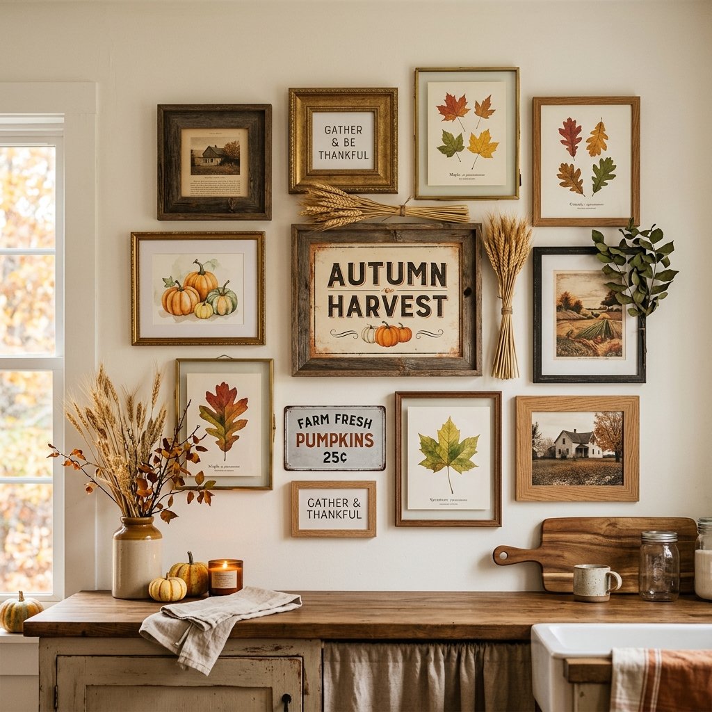32 Fall Kitchen Decor Ideas: Transform Your Space Into Autumn's Coziest Room 4 Seasonal Kitchen Wall Decor Ideas