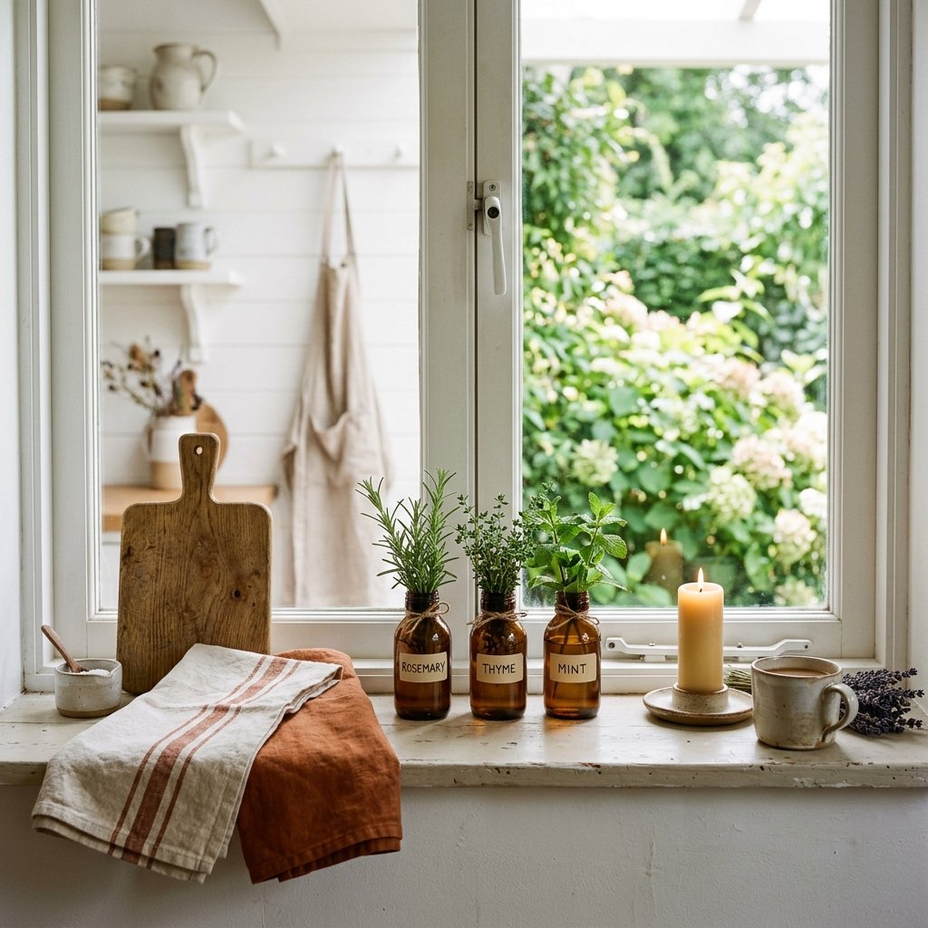 Farmhouse Windowsill Styling Ideas