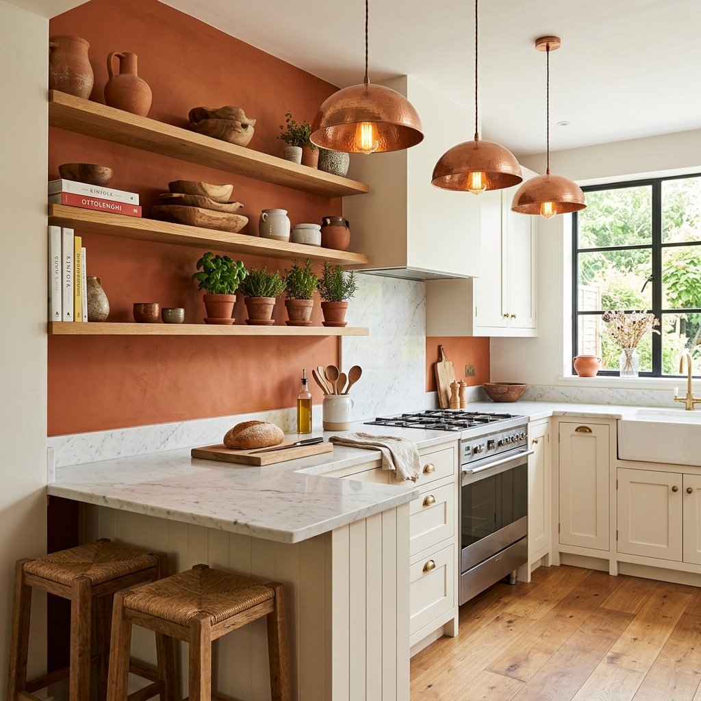 Burnt Orange Accent Wall Ideas