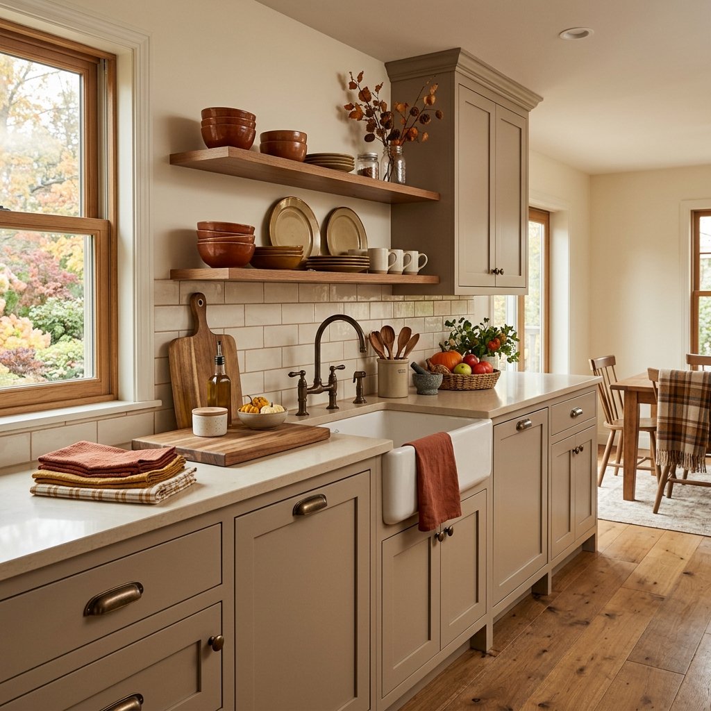 32 Fall Kitchen Decor Ideas: Transform Your Space Into Autumn's Coziest Room 8 Warm Kitchen Palette Ideas