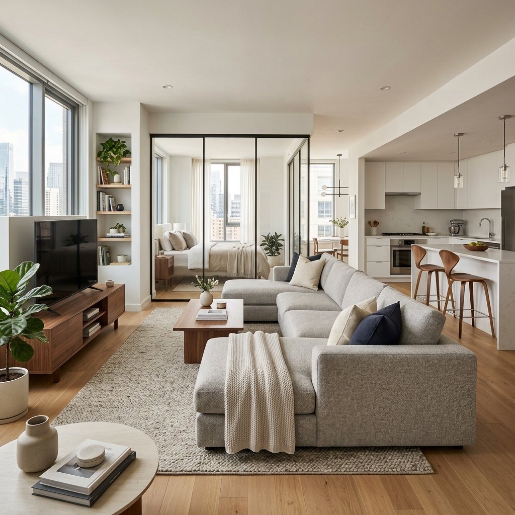 L-Shaped Sectionals in Open-Concept Homes