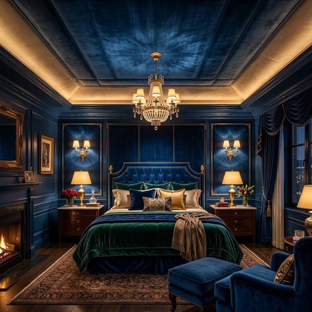 Velvet Textured Ceiling Bedroom Design Concepts