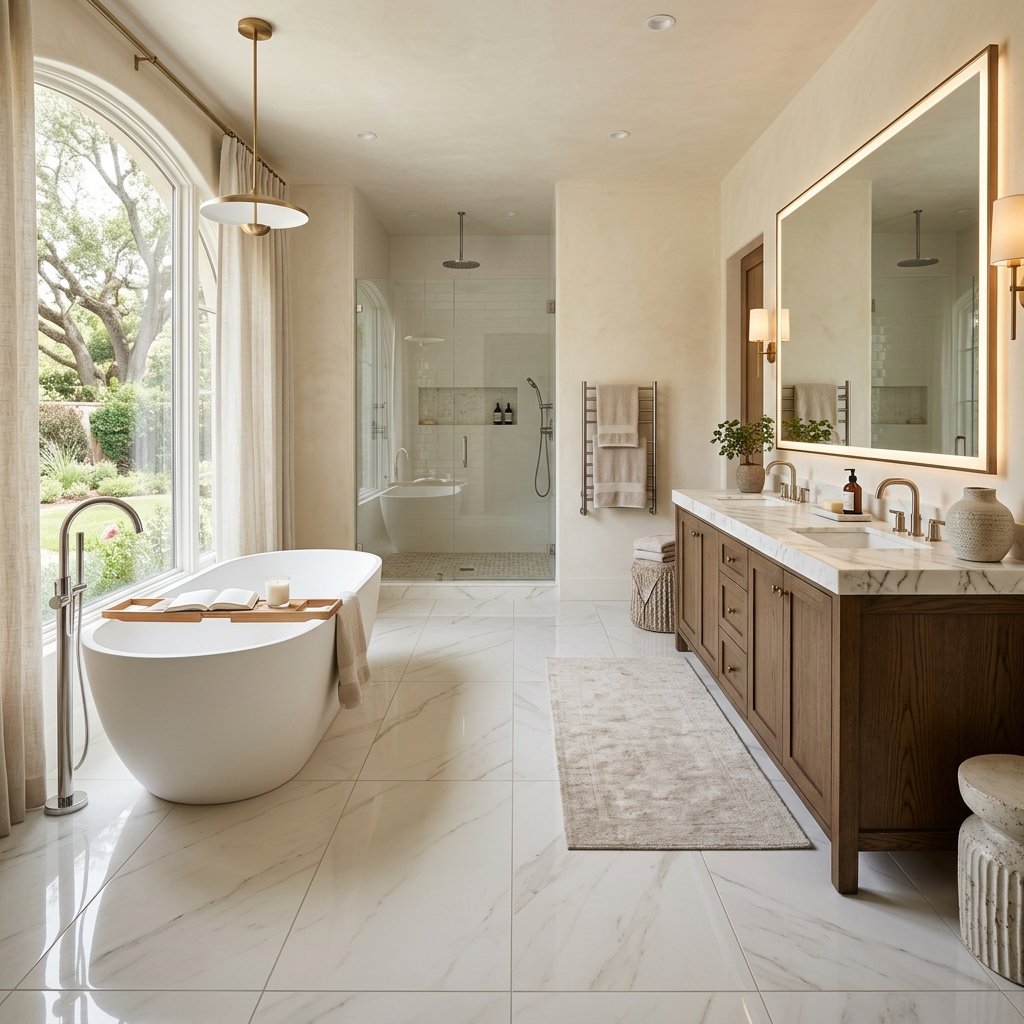 Master Bathroom Flooring Ideas
