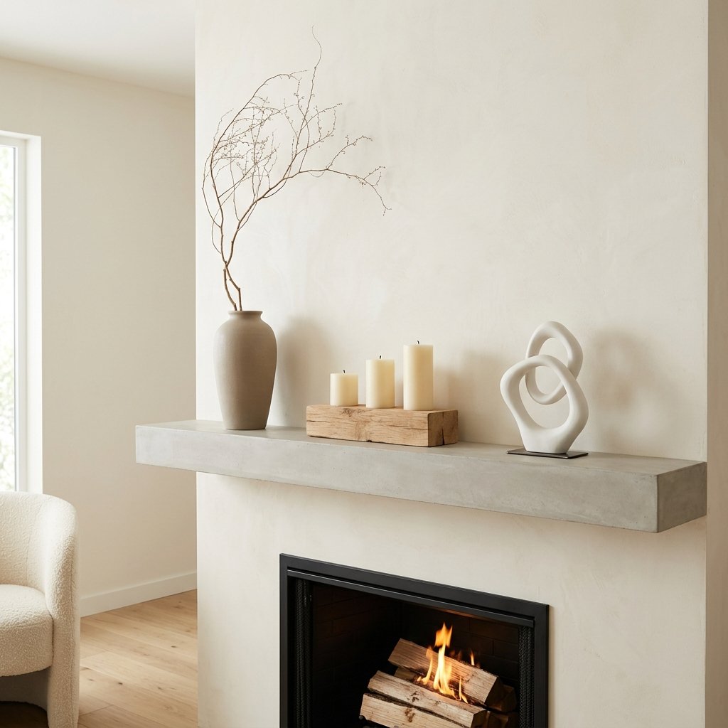 32 Fall Mantle Decor Ideas That Actually Work: Rustic to Modern Styles 9 Modern Minimalist Fall Mantle decor Ideas