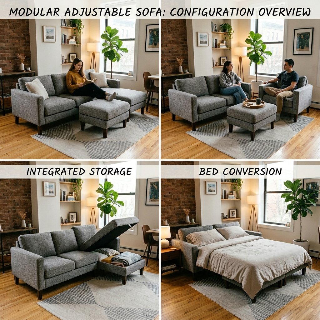 Multi-Functional Sofas with Adjustable Configurations