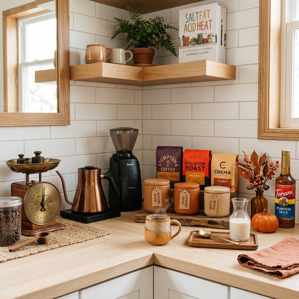 32 Fall Kitchen Decor Ideas: Transform Your Space Into Autumn's Coziest Room 16 Fall Kitchen Decor Countertop Styling Ideas