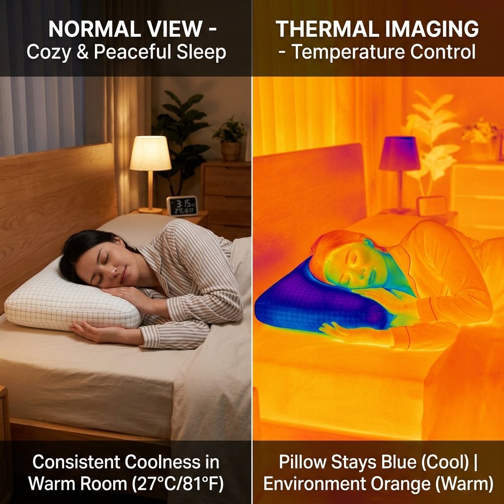 Temperature Regulating bedroom Pillows Idea