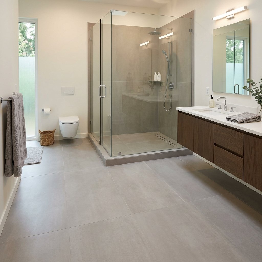 Porcelain Tile Bathroom Flooring Ideas