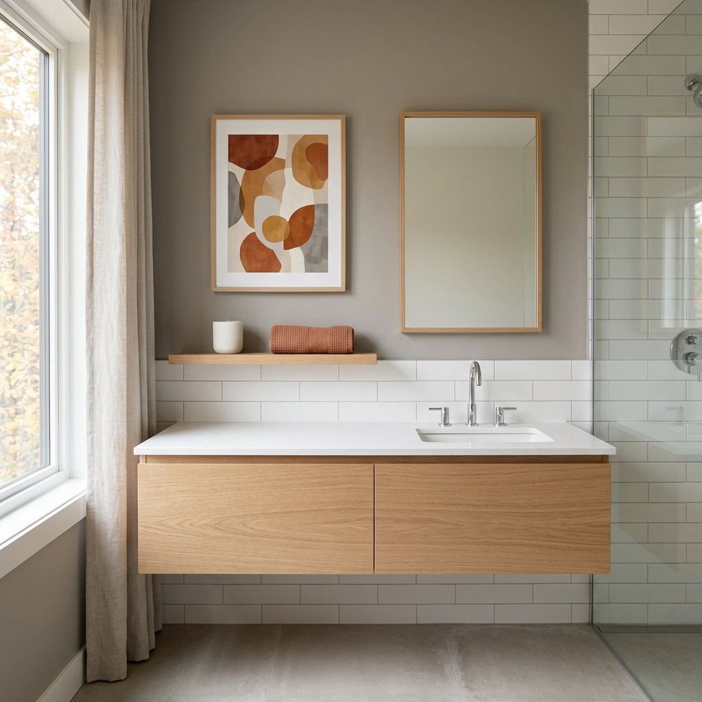 Minimalist Fall Bathroom Design Ideas