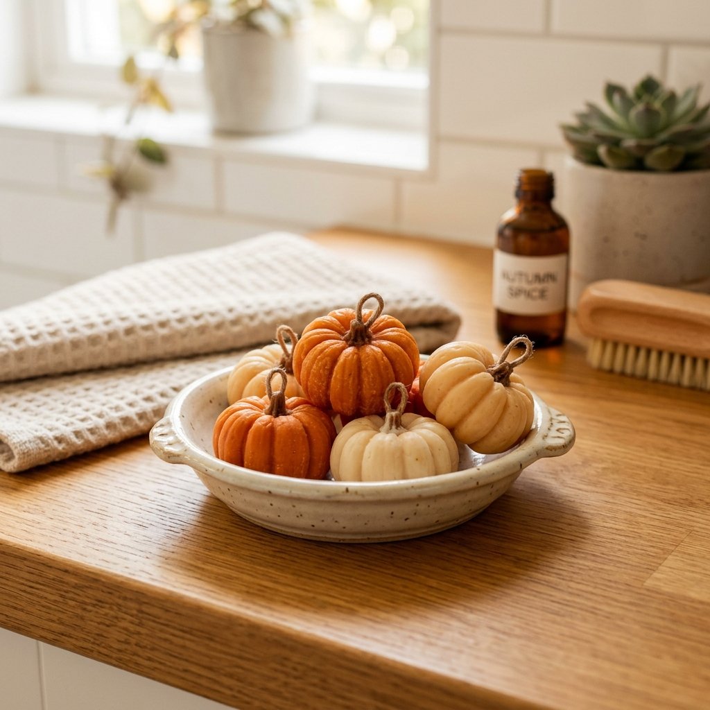 Pumpkin-Shaped Soap Idea