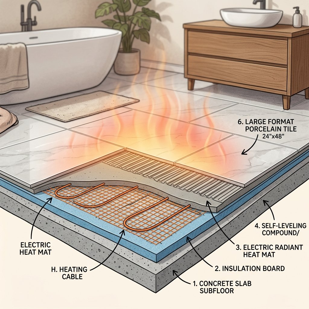 Radiant Heat Bathroom Flooring Ideas