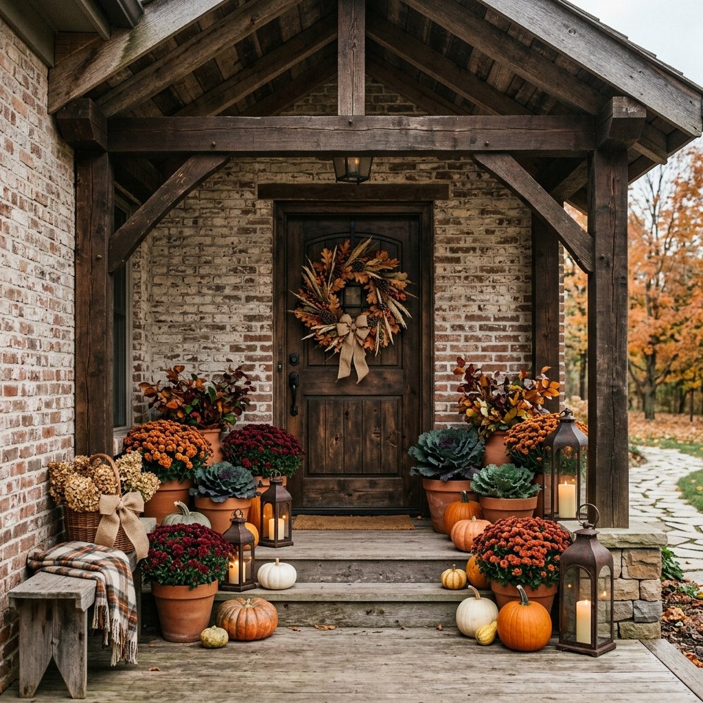 Rustic Fall Porch decor Ideas