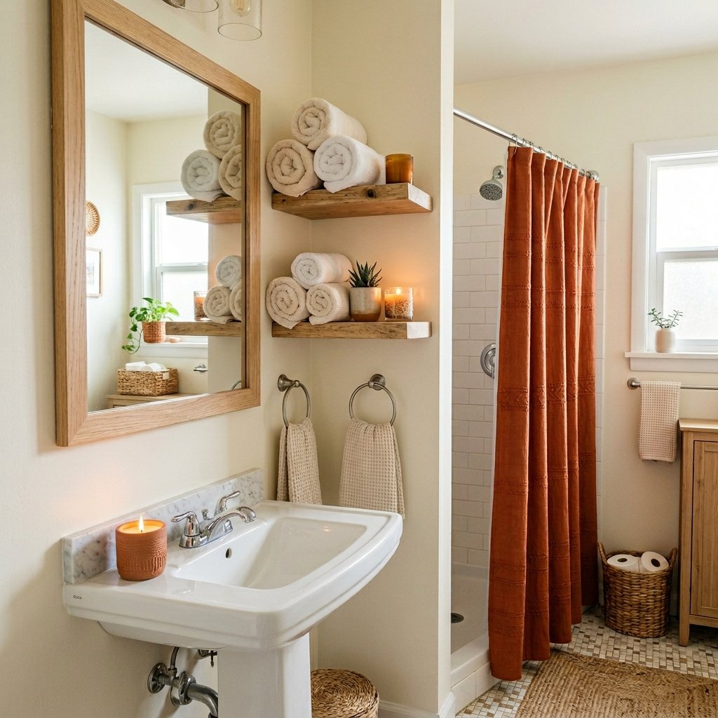 Small Space Fall Bathroom Ideas