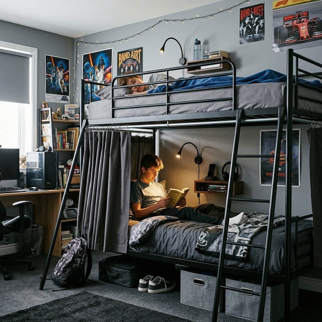 27 Teen Boy Bedroom Ideas That Actually Look Cool in Real Life 13 Boy Bedroom Ideas with Bunk Beds