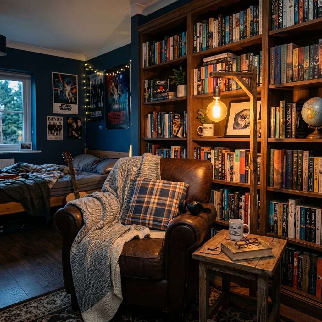 27 Teen Boy Bedroom Ideas That Actually Look Cool in Real Life 27 Cozy Reading Corner Boy Bedroom Ideas