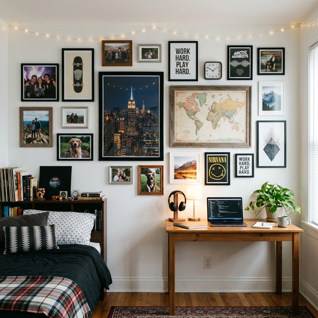 27 Teen Boy Bedroom Ideas That Actually Look Cool in Real Life 15 Boy Bedroom Wall Decor Ideas