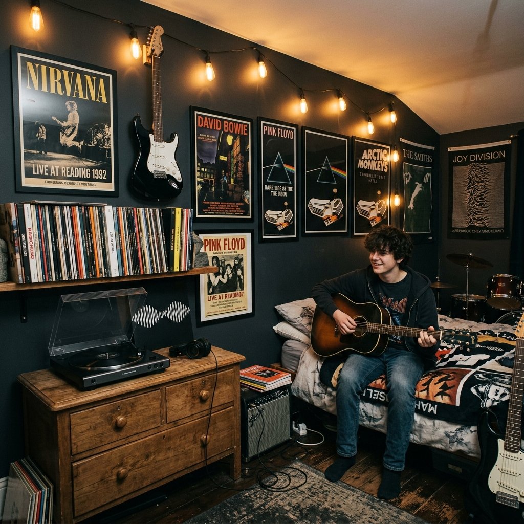 27 Teen Boy Bedroom Ideas That Actually Look Cool in Real Life 10 Music Lover Boy Bedroom Ideas