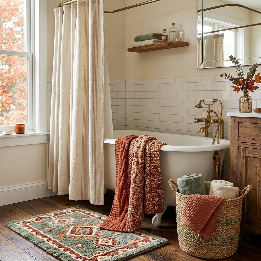 Textile Layering with Autumn Hues Idea