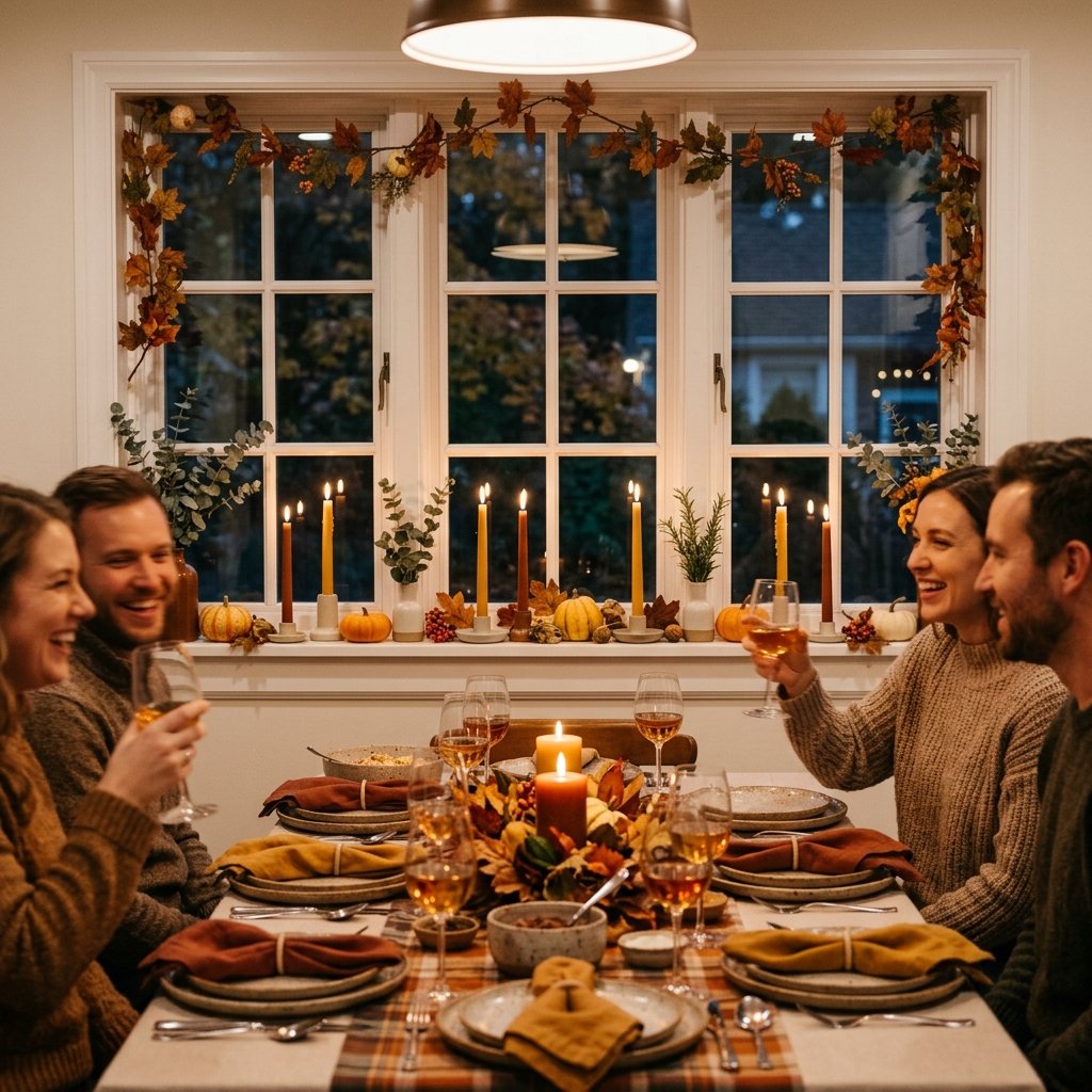 Thanksgiving Table Window Backdrop Ideas