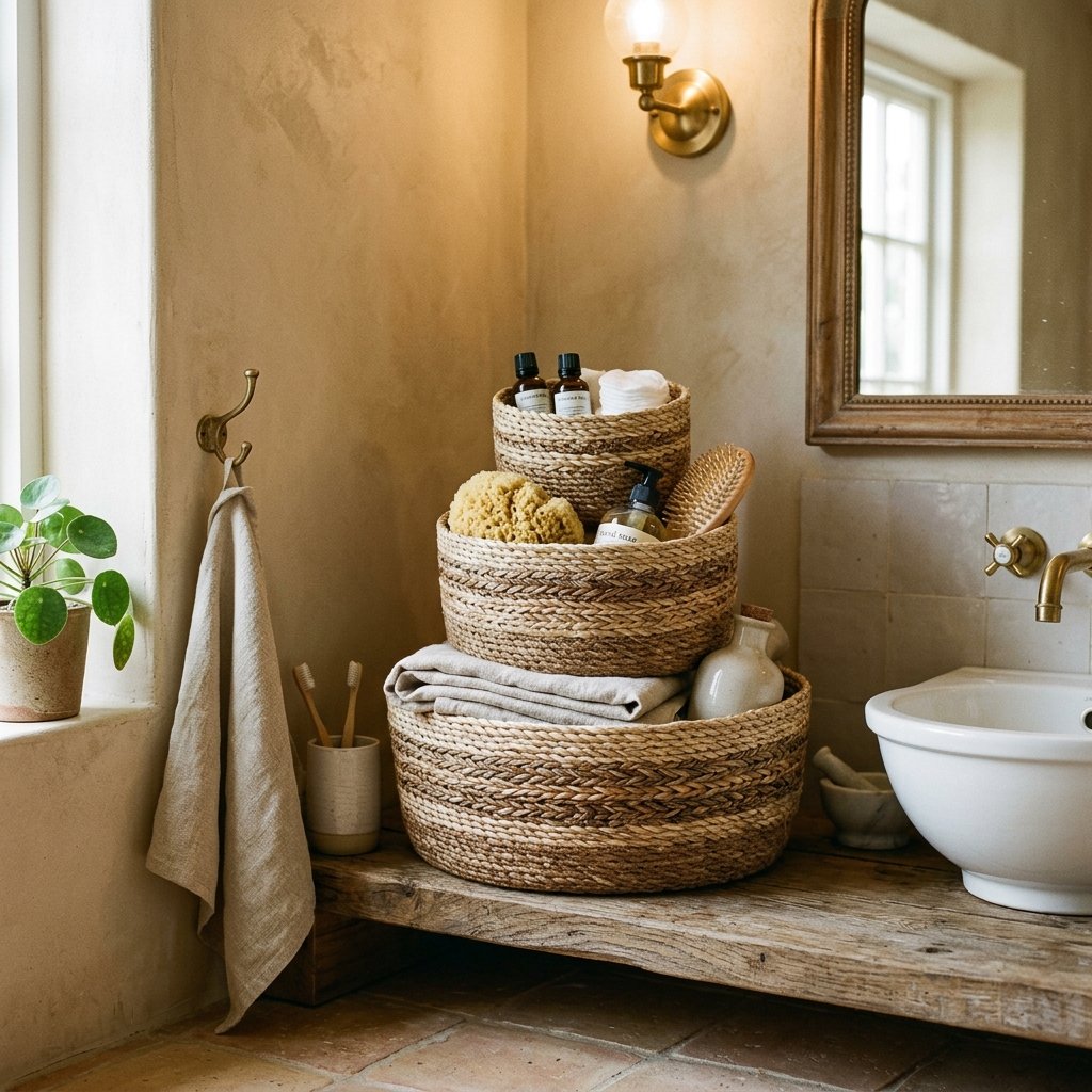 Woven Basket Storage Idea