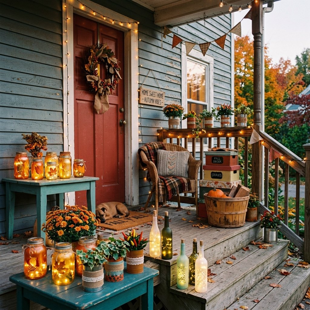 Upcycled Fall Porch Decor Ideas