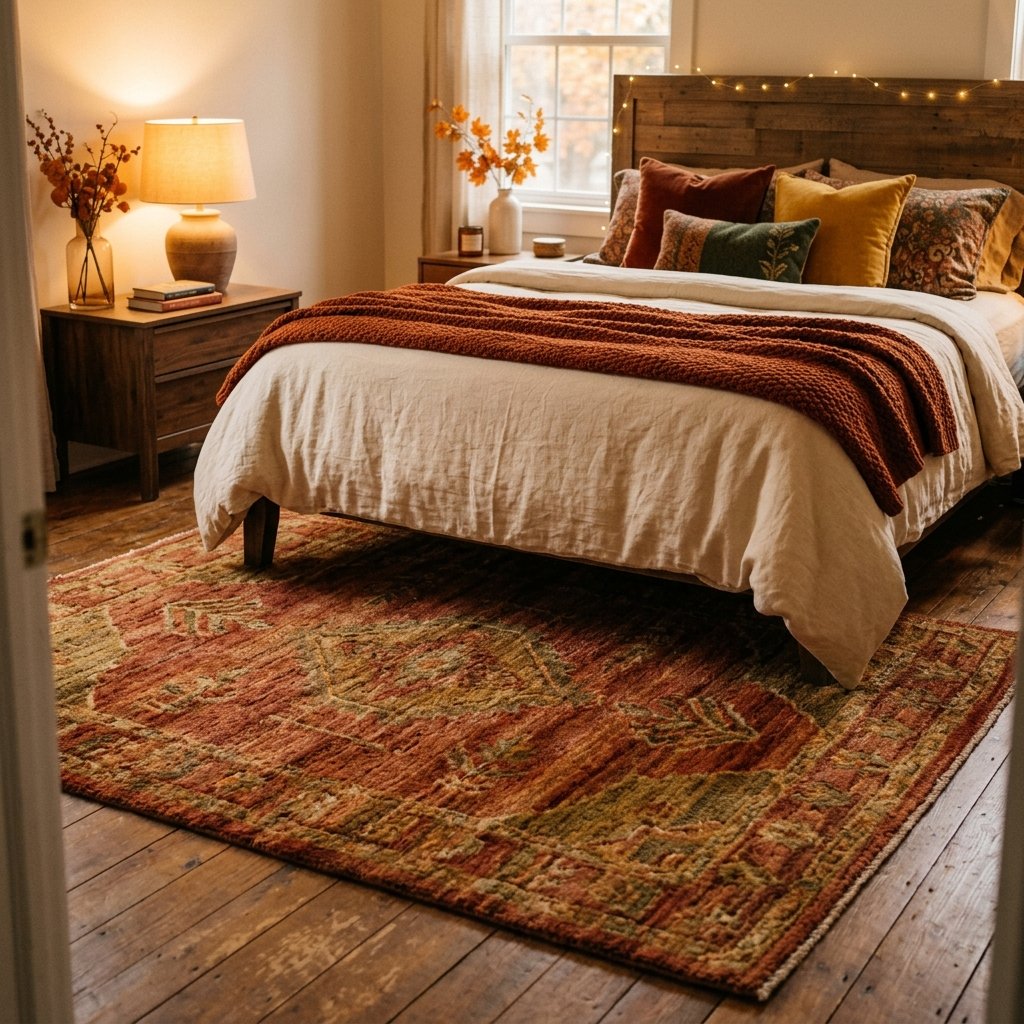 Warm Bedroom Rug Ideas for Autumn