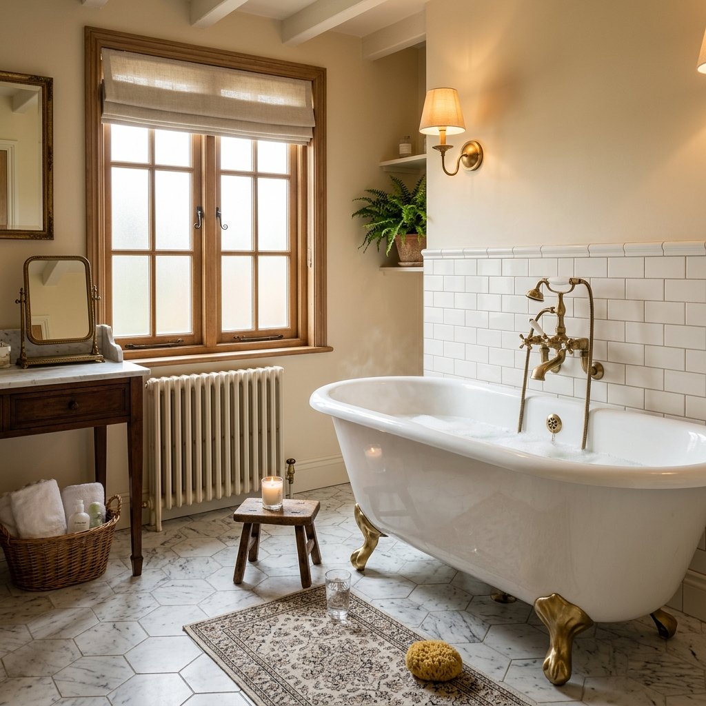 Vintage Clawfoot Bathtub