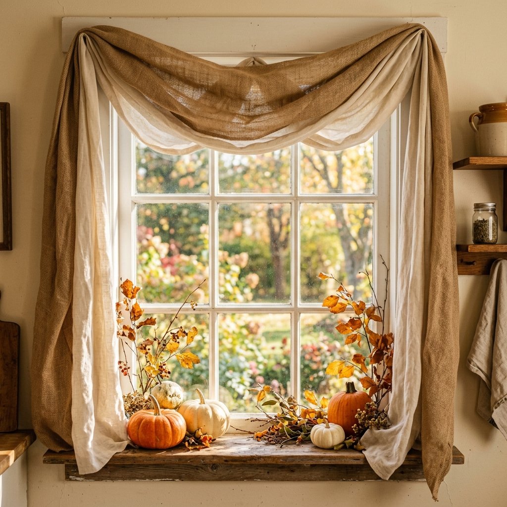 Burlap and Linen Draping Ideas