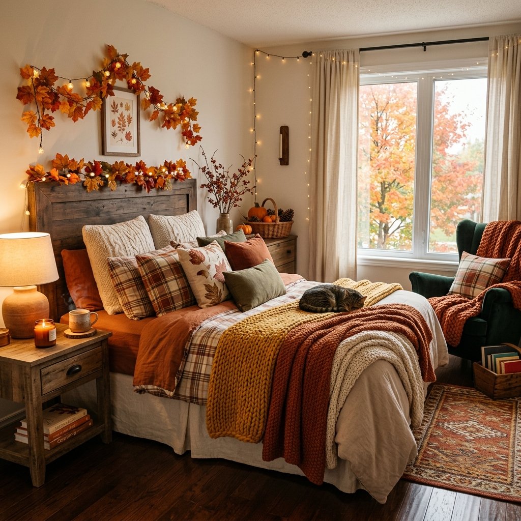 27 Cozy Fall Bedroom Ideas: Easy Ways to Add Warmth & Ambiance 1 cozy fall bedroom