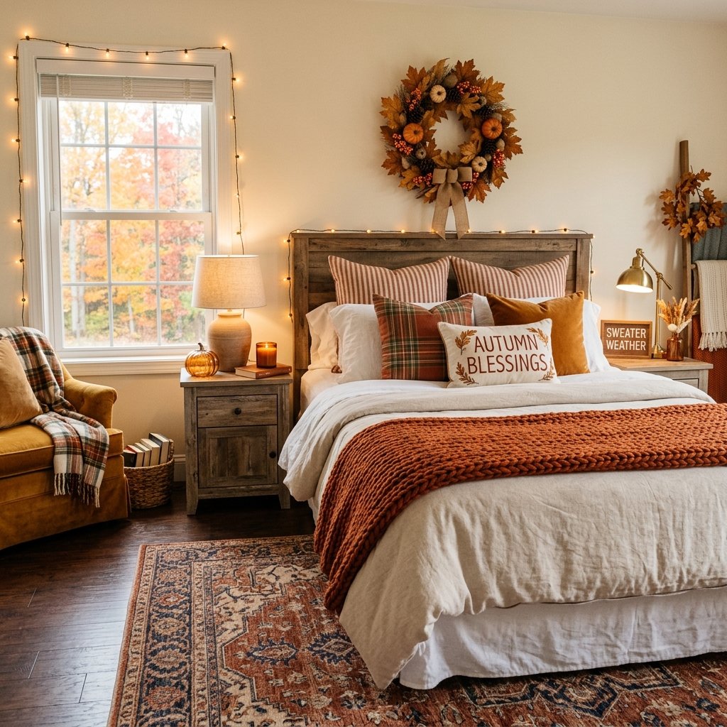 fall bedroom decor