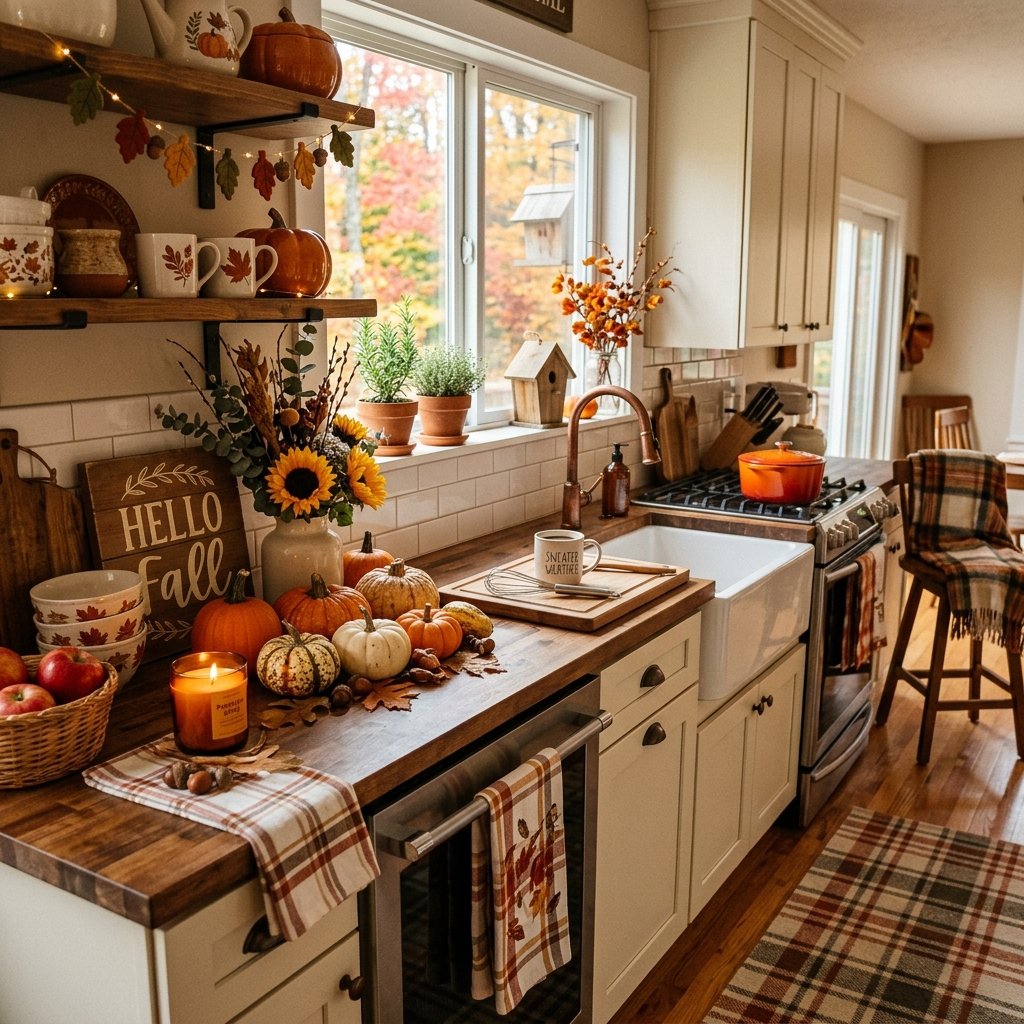 32 Fall Kitchen Decor Ideas: Transform Your Space Into Autumn's Coziest Room 1 fall kitchen decor