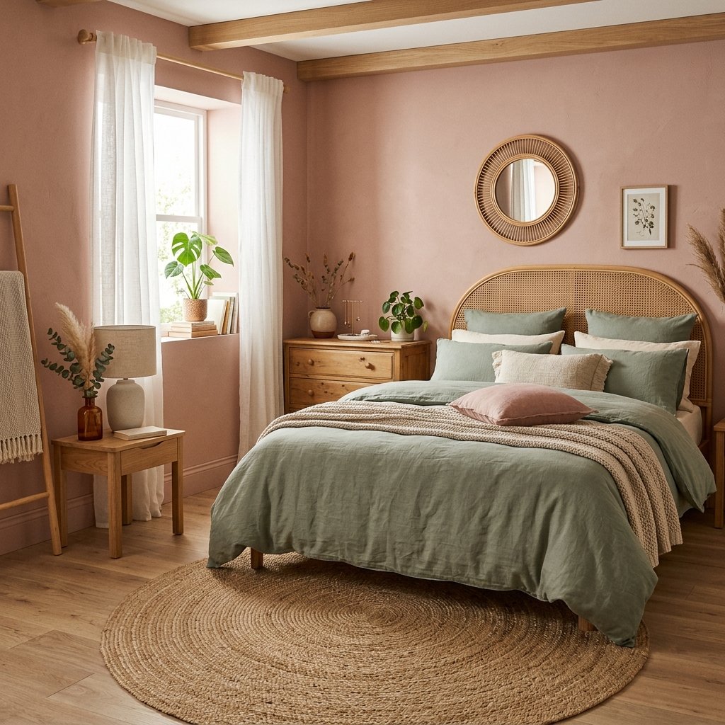29 Pink Bedroom Ideas: Dreamy Looks for Every Style 9 Pink and Sage Bedroom Ideas