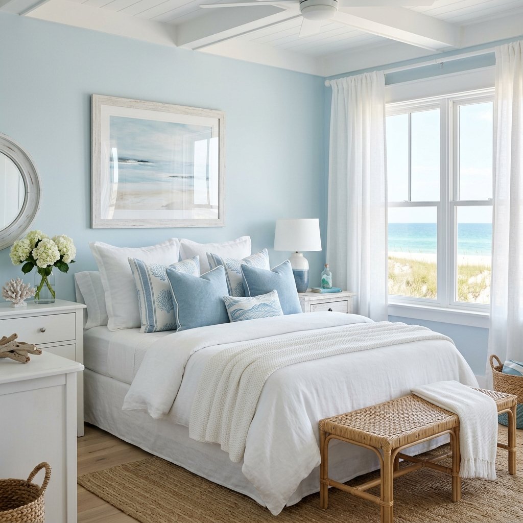 Soft Blue and White Palette Idea