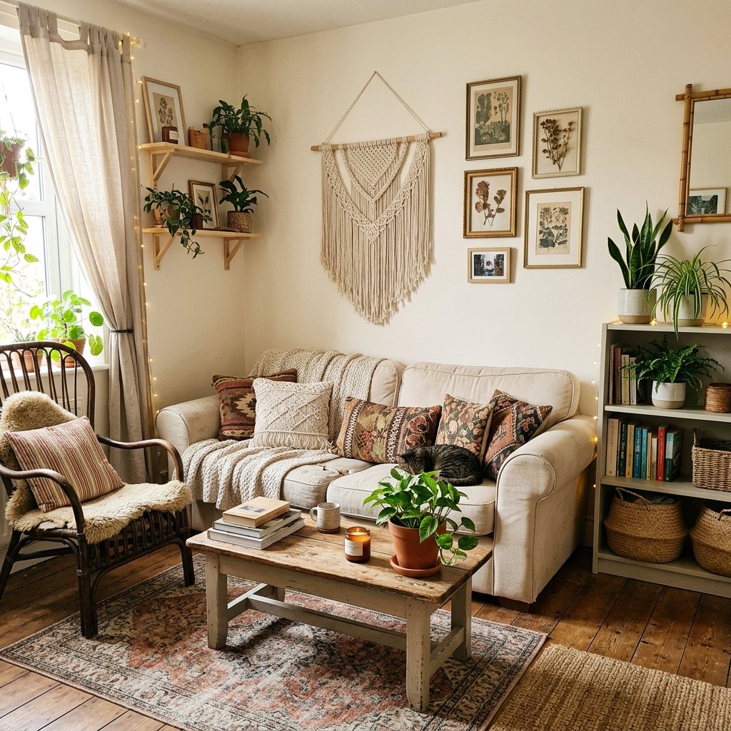 27 Dreamy Cozy Boho Living Room Ideas to Save & Try Today 9 Boho Living Room on a Budget Ideas
